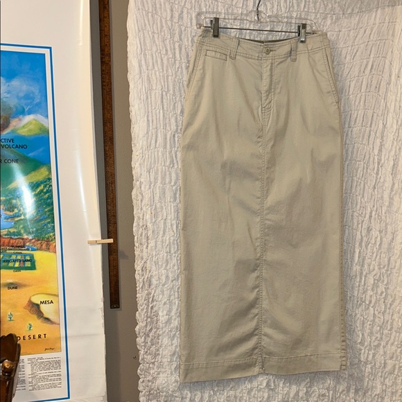 Eddie Bauer: Beige Maxi Skirt, Pockets, Size: 6 Tall - Picture 1 of 11